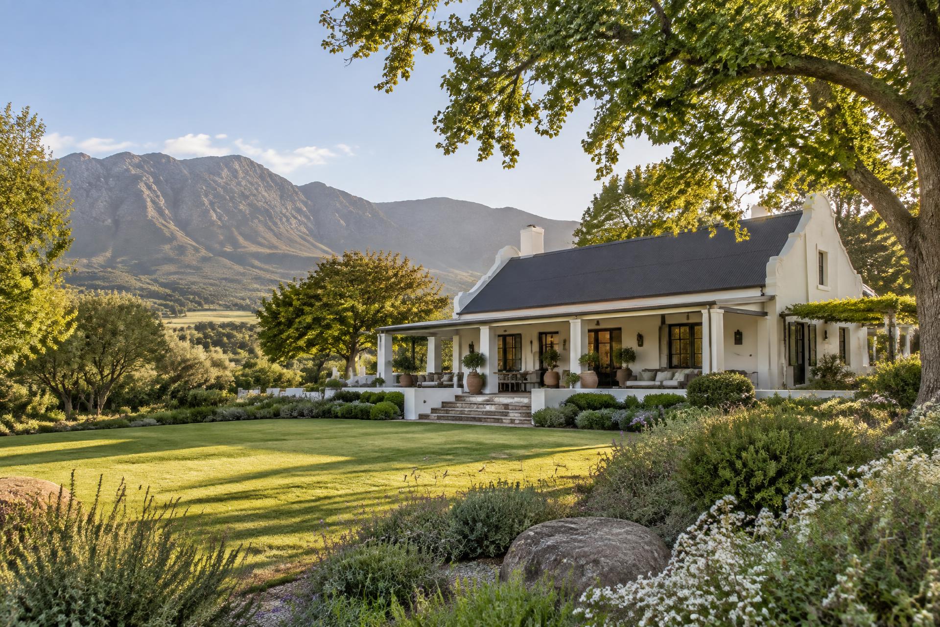 A gracious country home beneath the mountains near Greyton